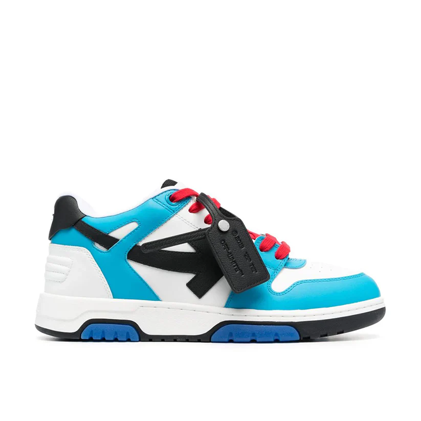 Pantofi Sport Off-White Out Of Office Low White Arctic Blue Red OMIA189S23LEA0014510