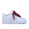 Pantofi Sport Nike Air Force 1 Low Custom Rope Laces Rosu Visiniu