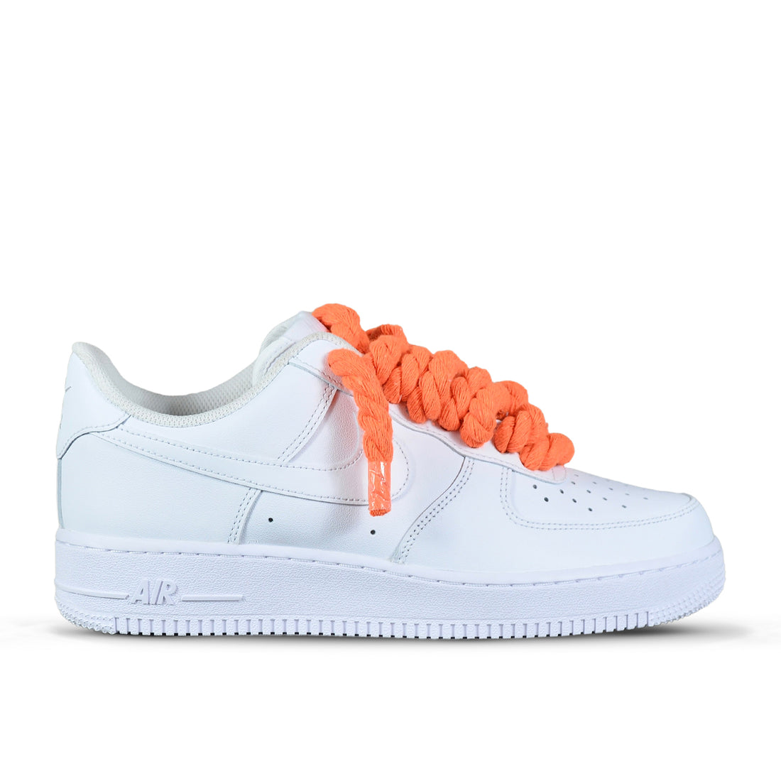 Pantofi Sport Nike Air Force 1 Low Costum Rope Laces Orange Strike