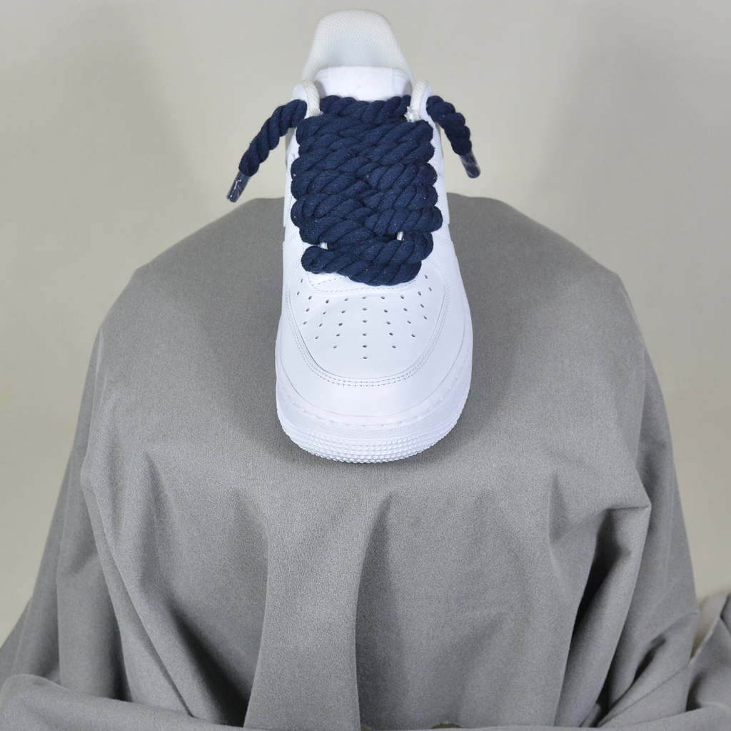 Pantofi Sport Nike Air Force 1 Low Custom Rope Laces Navy