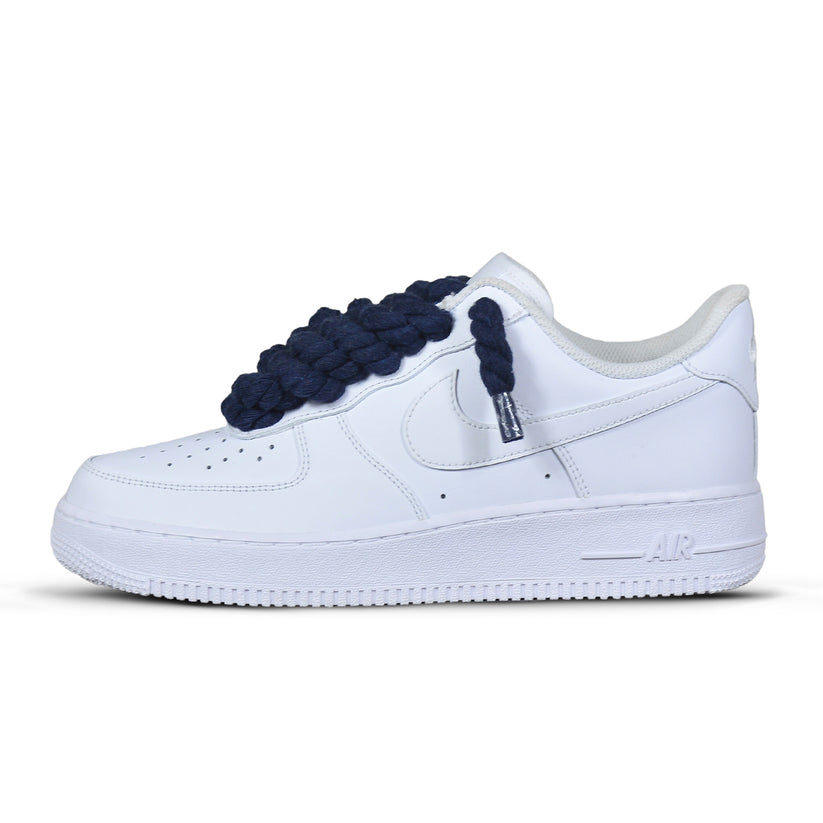 Pantofi Sport Nike Air Force 1 Low Custom Rope Laces Navy