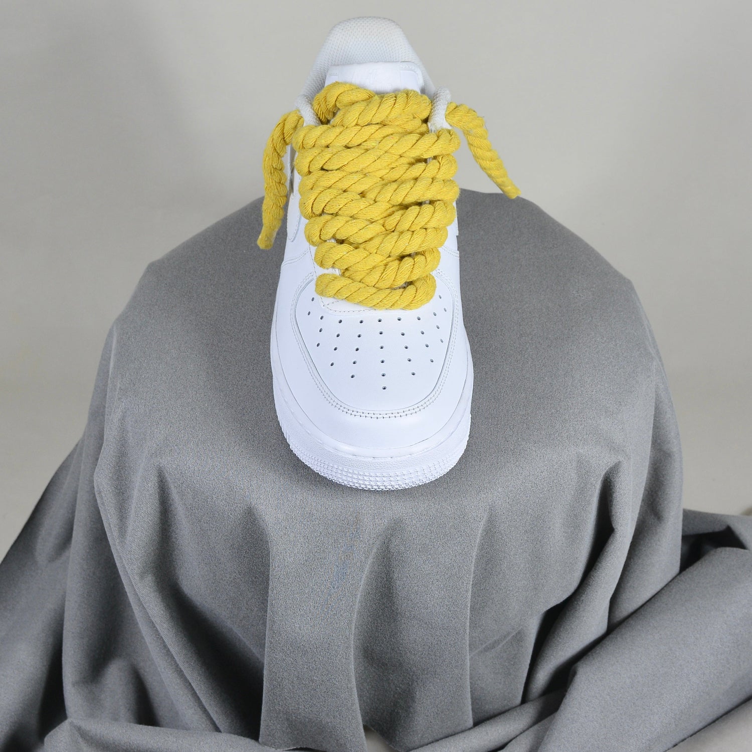 Air Force 1 Low Custom Rope Laces White Yellow