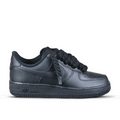 Pantofi Sport Nike Air Force 1 Low Custom Triple Black Rope Laces