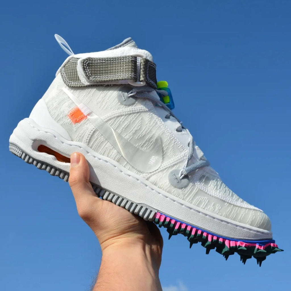 Pantofi Sport Nike Air Force 1 Mid x Off-White Blanc Alb