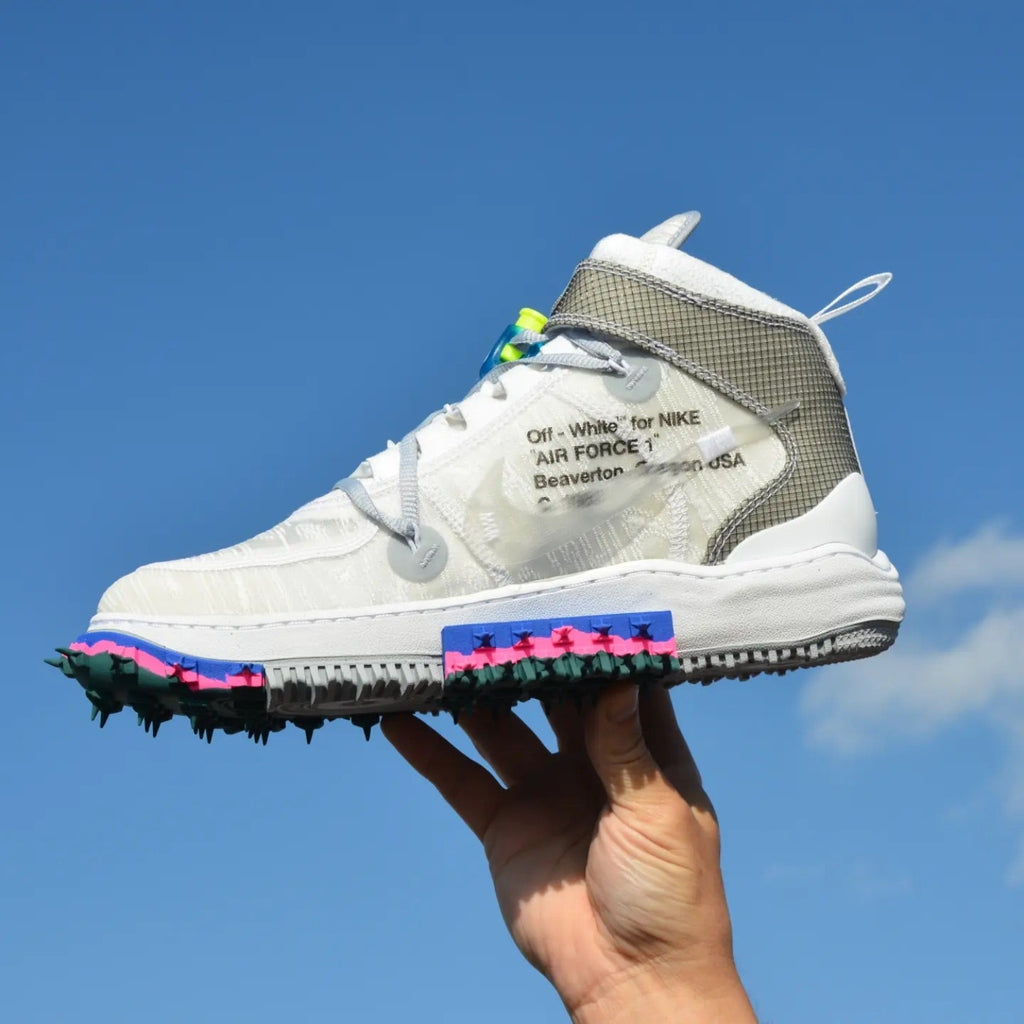 Pantofi Sport Nike Air Force 1 Mid x Off-White Blanc Alb