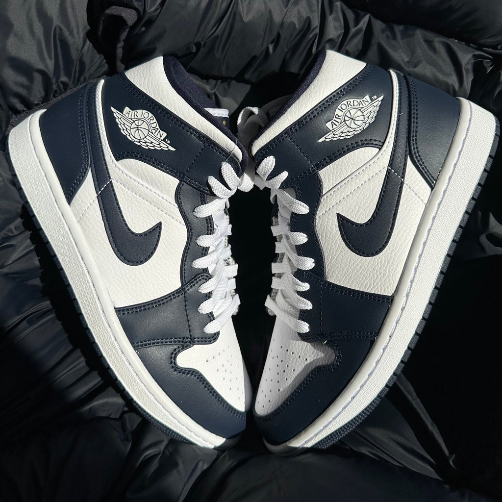 Air Jordan 1 Mid Obsidian Gold