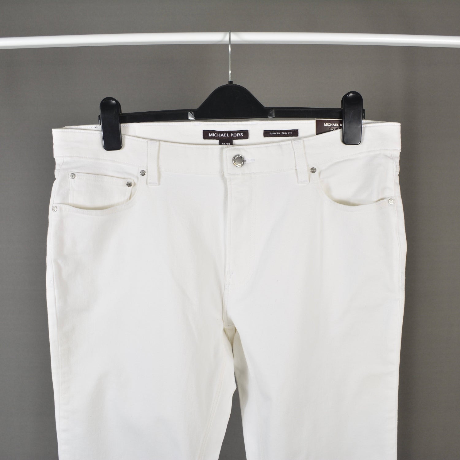 Blugi Lungi Michael Kors Alb Denim