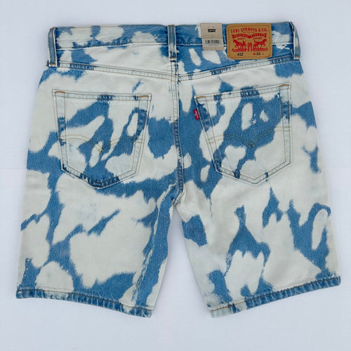 Blugi Scurti Levis Strauss Albastru Cow Print
