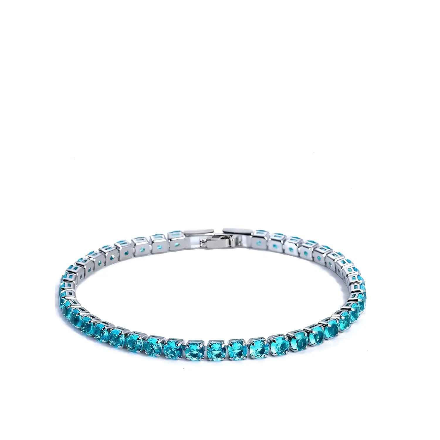 Bratara Tennis Baby Blue Rotund