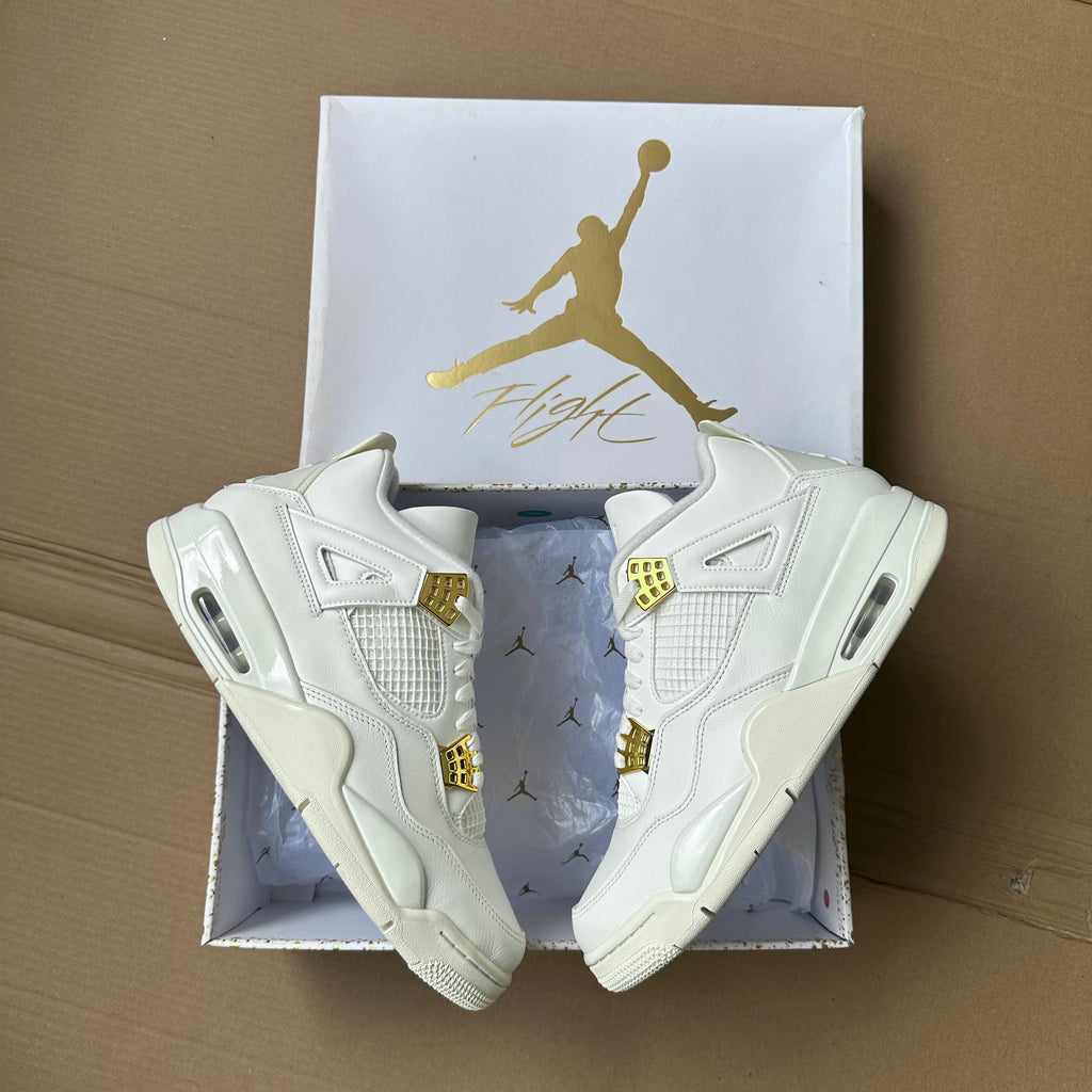 Pantofi Sport Air Jordan 4 Retro Metallic Gold AQ9129-170