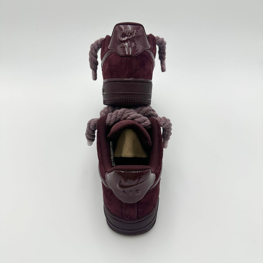 Pantofi Sport Nike Air Force 1 Low Custom Rope Laces Burgundy Crush HV4406-600