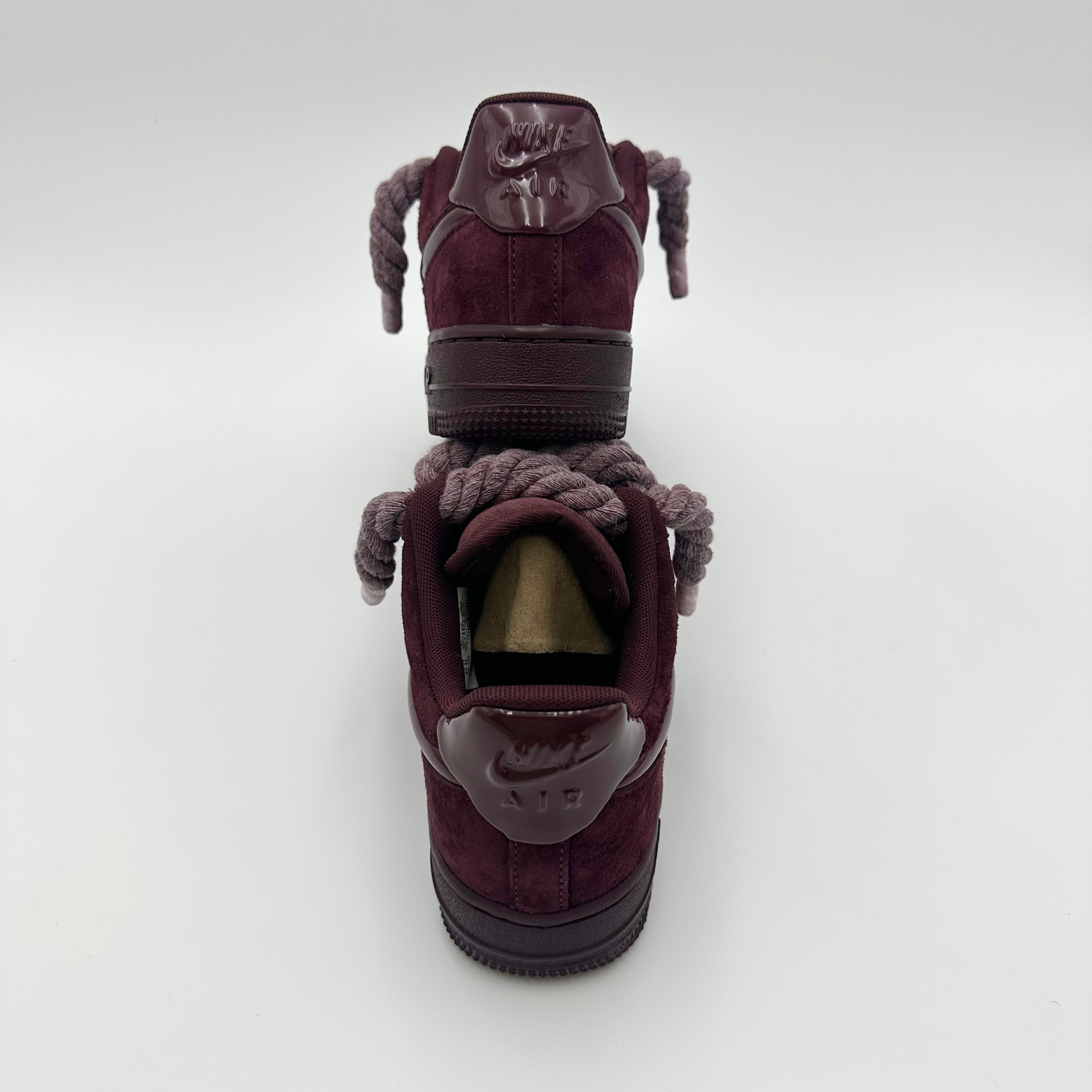 Pantofi Sport Nike Air Force 1 Low Custom Rope Laces Burgundy Crush HV4406-600
