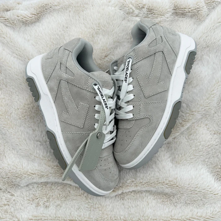 Pantofi Sport Off-White Out Of Office Low Suede Stone Grey