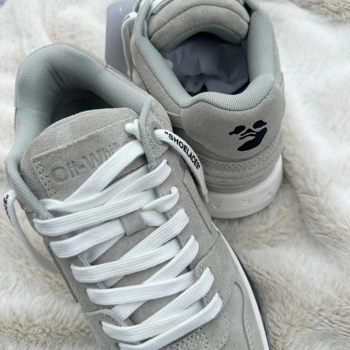 Pantofi Sport Off-White Out Of Office Low Suede Stone Grey