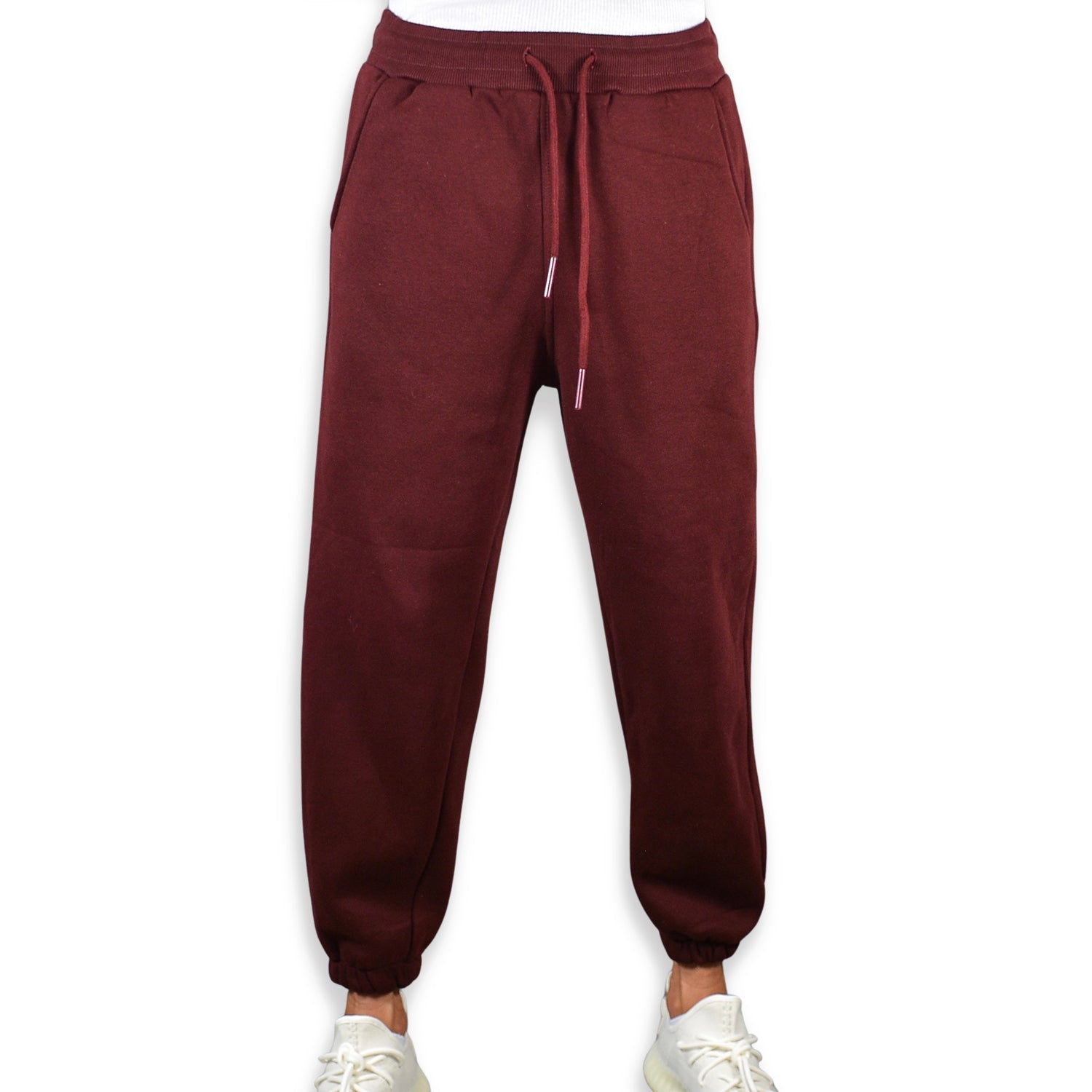 Pantaloni Casual Wine Red