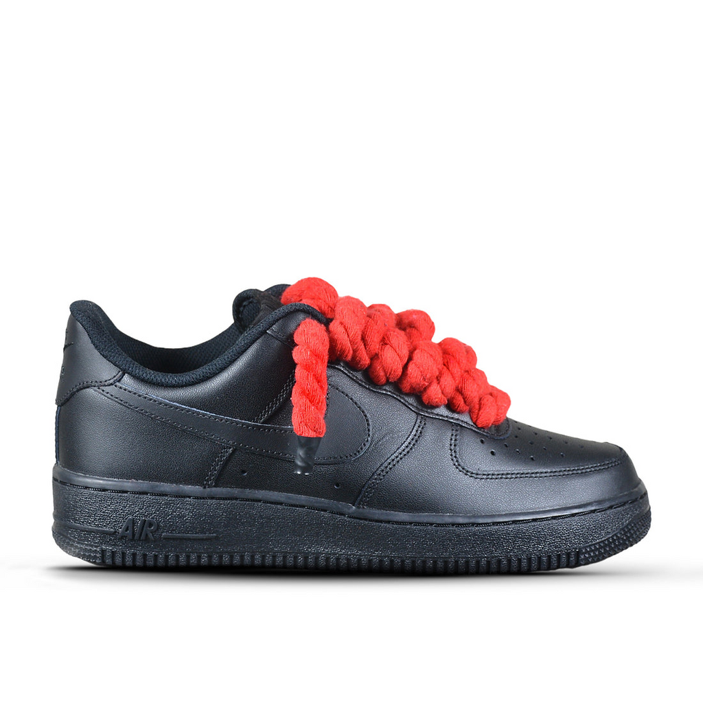 Pantofi Sport Nike Air Force 1 Low Custom Rope Laces Red