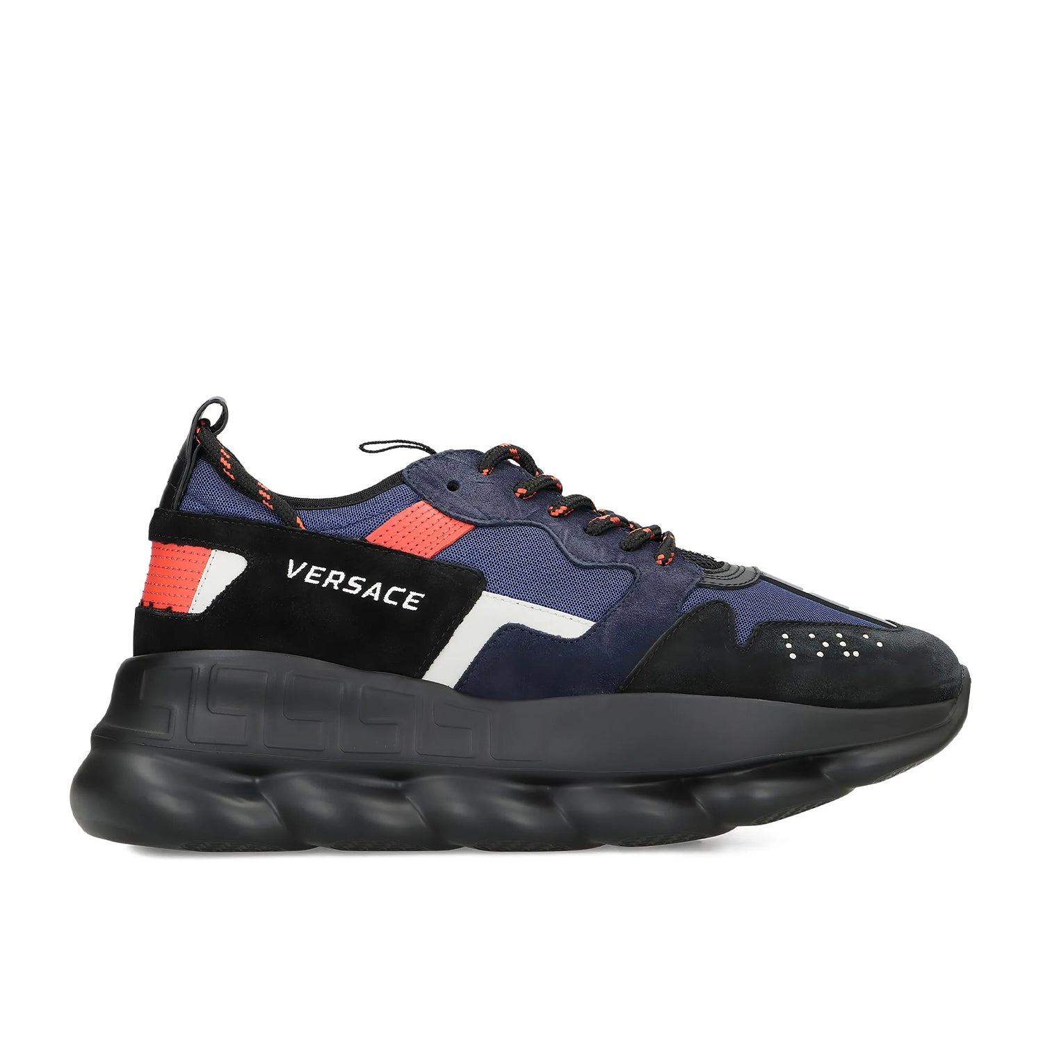 Pantofi Sport Versace Chain Reaction V3 Negru-Albastru inchis-Rosu 10215751A16192