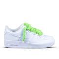 Pantofi Sport Air Force 1 Low Custom Rope Laces Verde Neon
