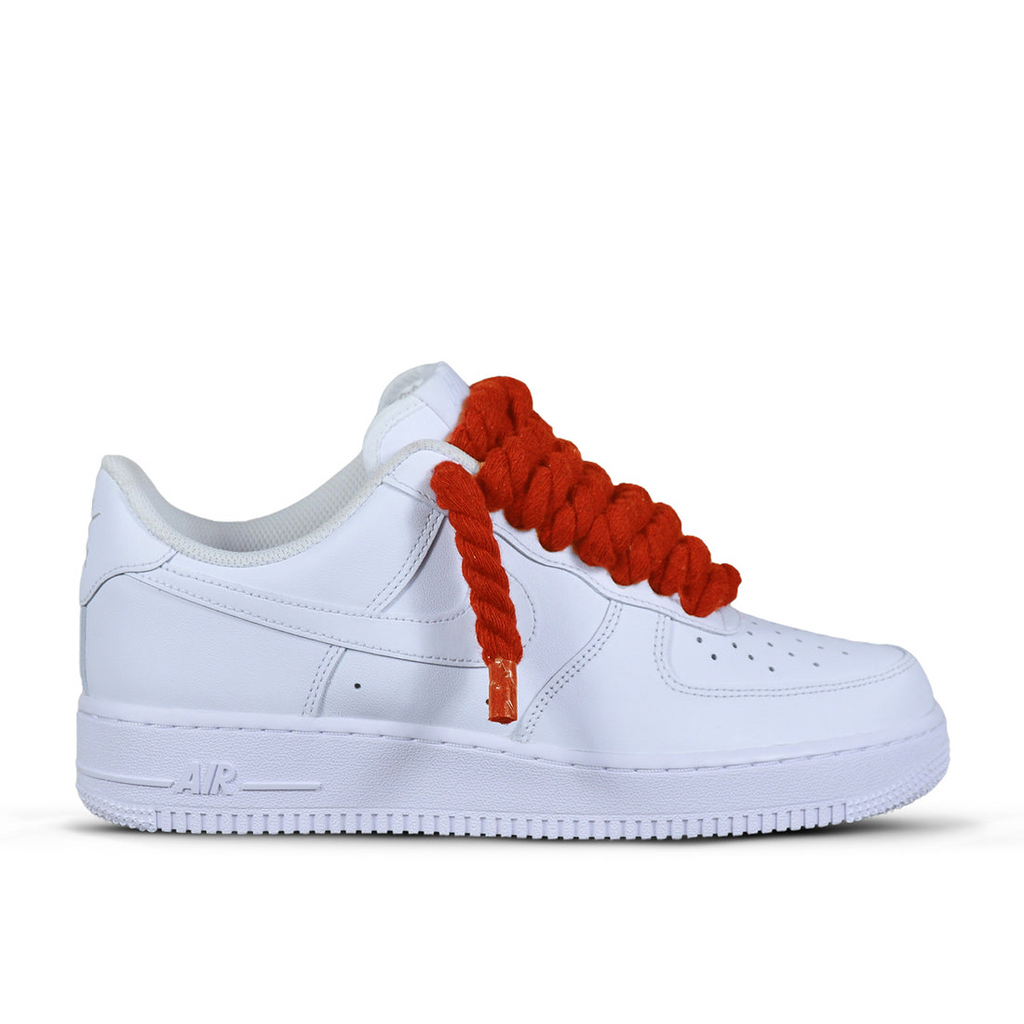 Pantofi Sport Air Force 1 Low Custom Rope Red Lace