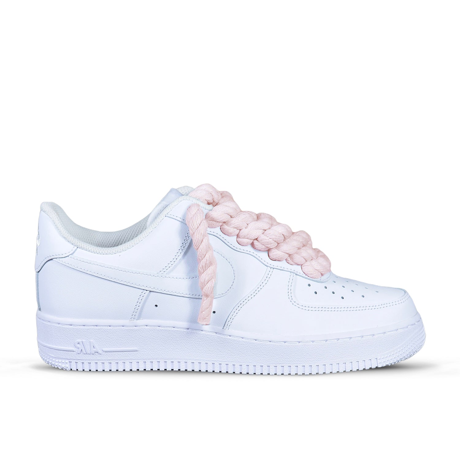Pantofi Sport Nike Air Force 1 Low Custom Rope Laces Magnolia Pink
