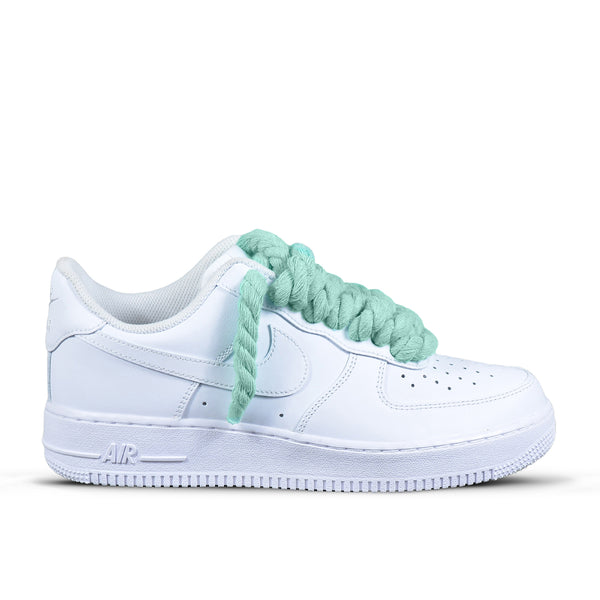 Pantofi Sport Air Force 1 Low Custom Rope Laces Mint