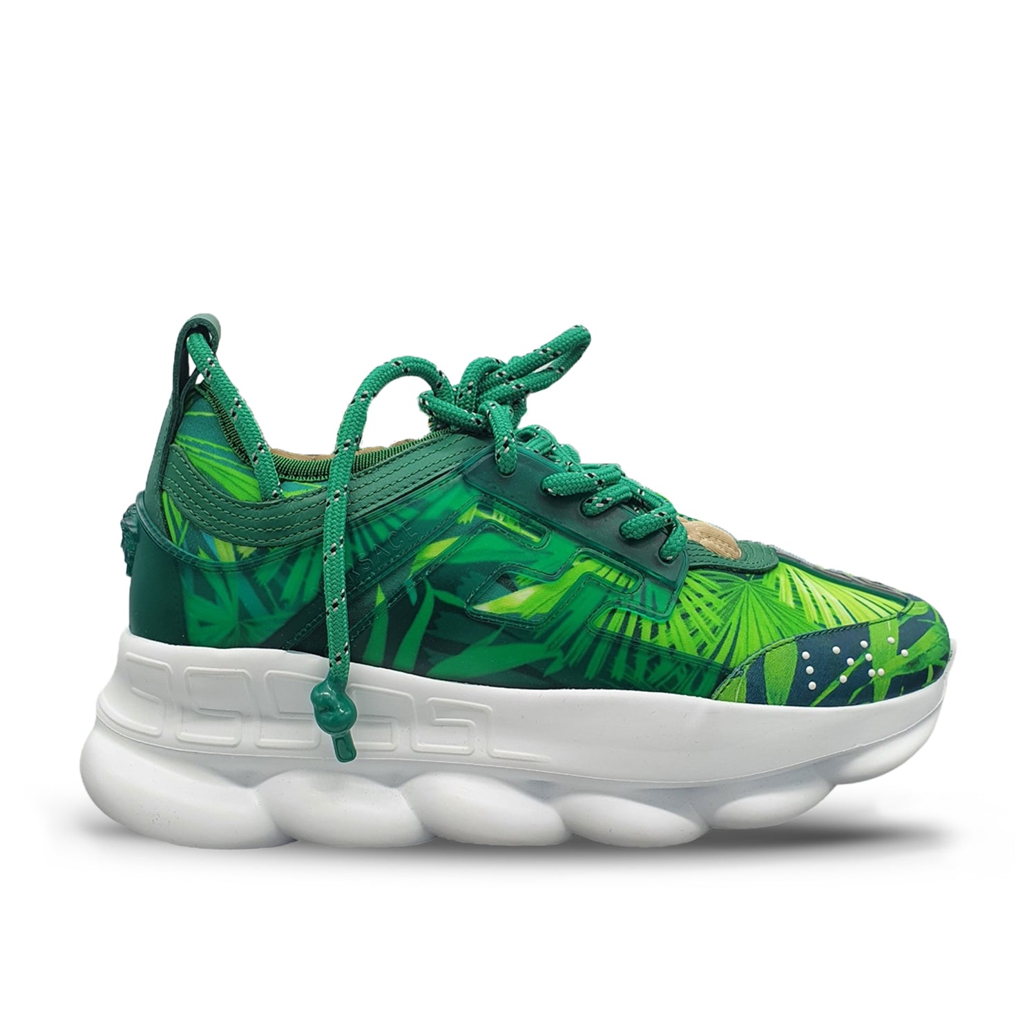 Pantofi Sport Versace Chain Reaction Concepts JLO 2000 Jungle Tropical Green-Emerald