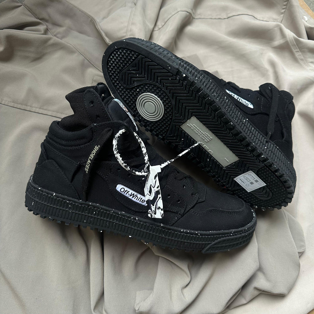 Pantofi Sport Off-White Off-Court 3.0 Black Canvas OMIA065F21FAB0011010