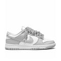 Pantofi Sport Nike Dunk Low Grey Custom Rope Laces-Siret Gros Gri