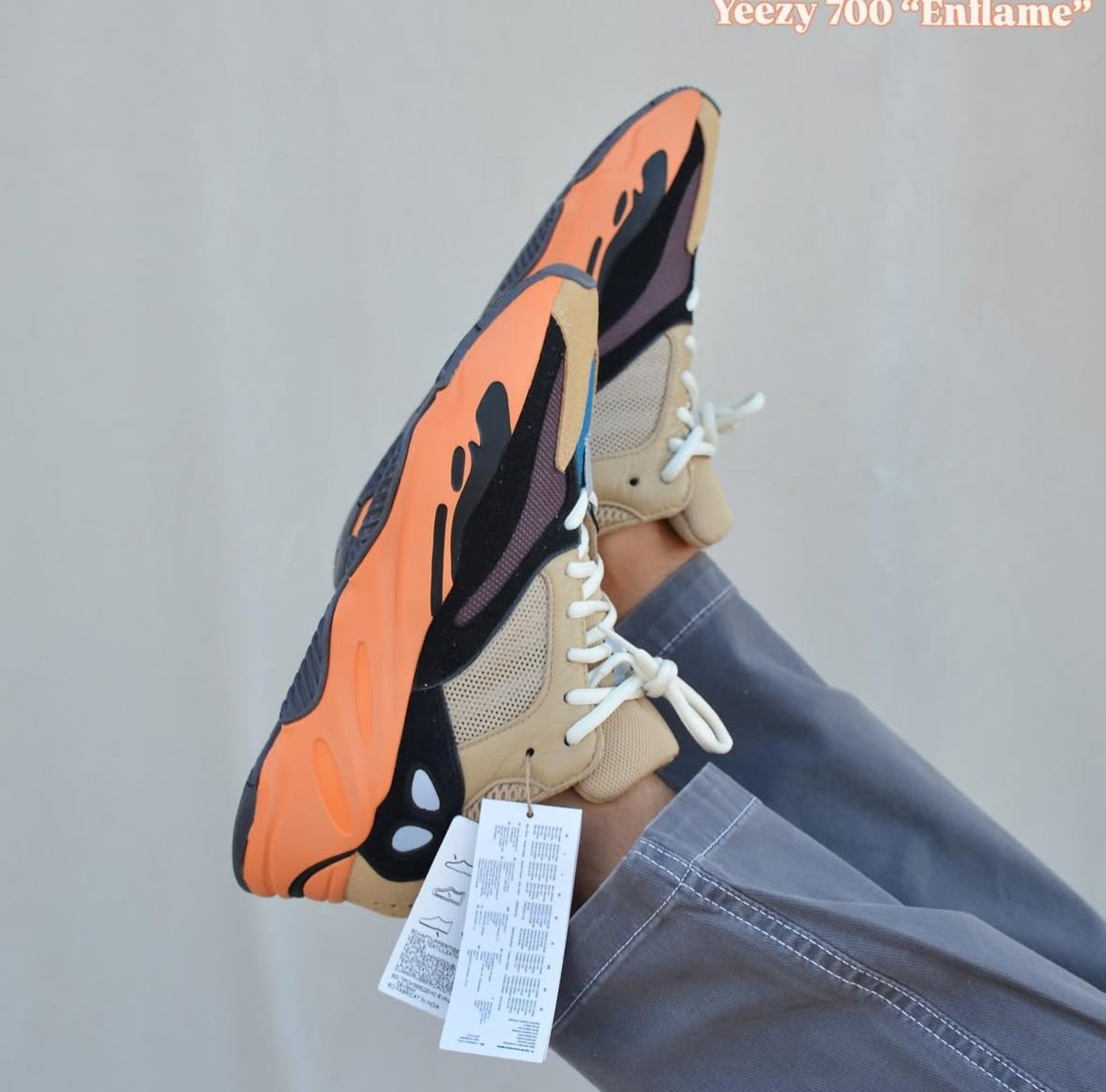 Pantofi Sport Yeezy Boost 700 Enflame Amber Orange GW0297