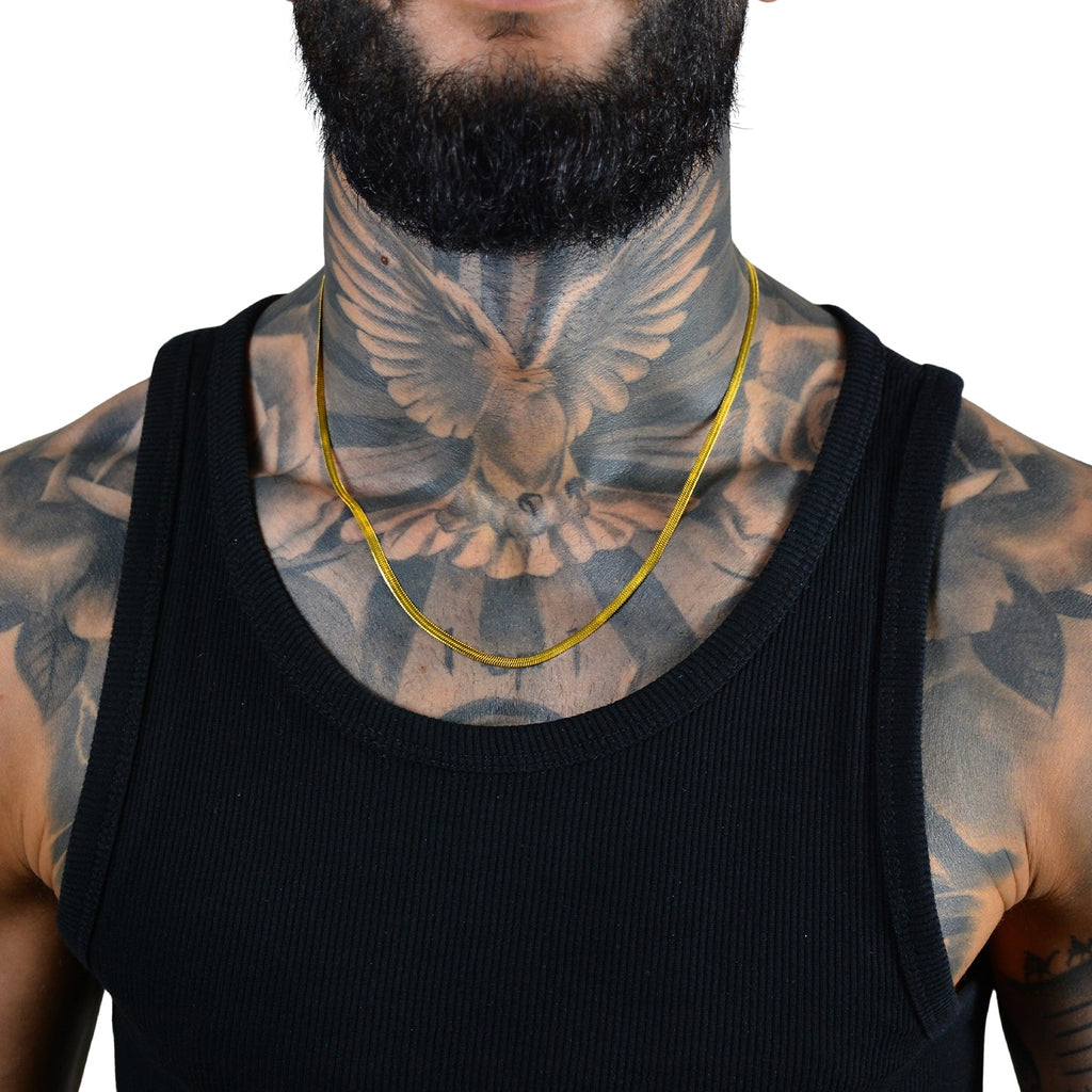 Set Colier+Bratara Snake Auriu Unisex