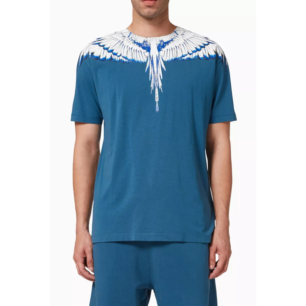 Tricou Marcelo Burlon Blue-White CMAA018S22JER001