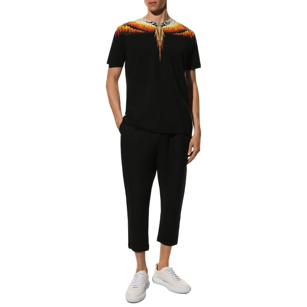 Tricou Marcelo Burlon Black-Multicolor Red CMAA018S22JER004