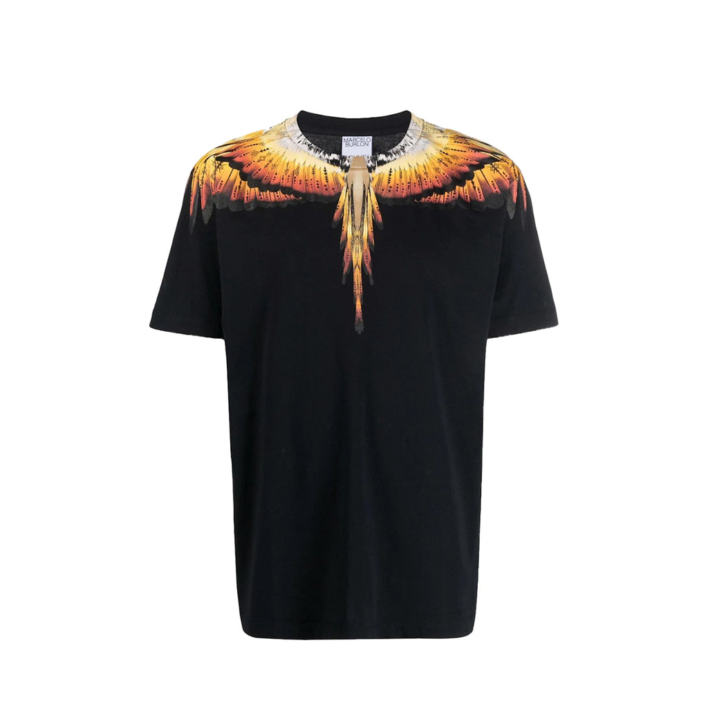 Tricou Marcelo Burlon Black-Multicolor Red CMAA018S22JER004