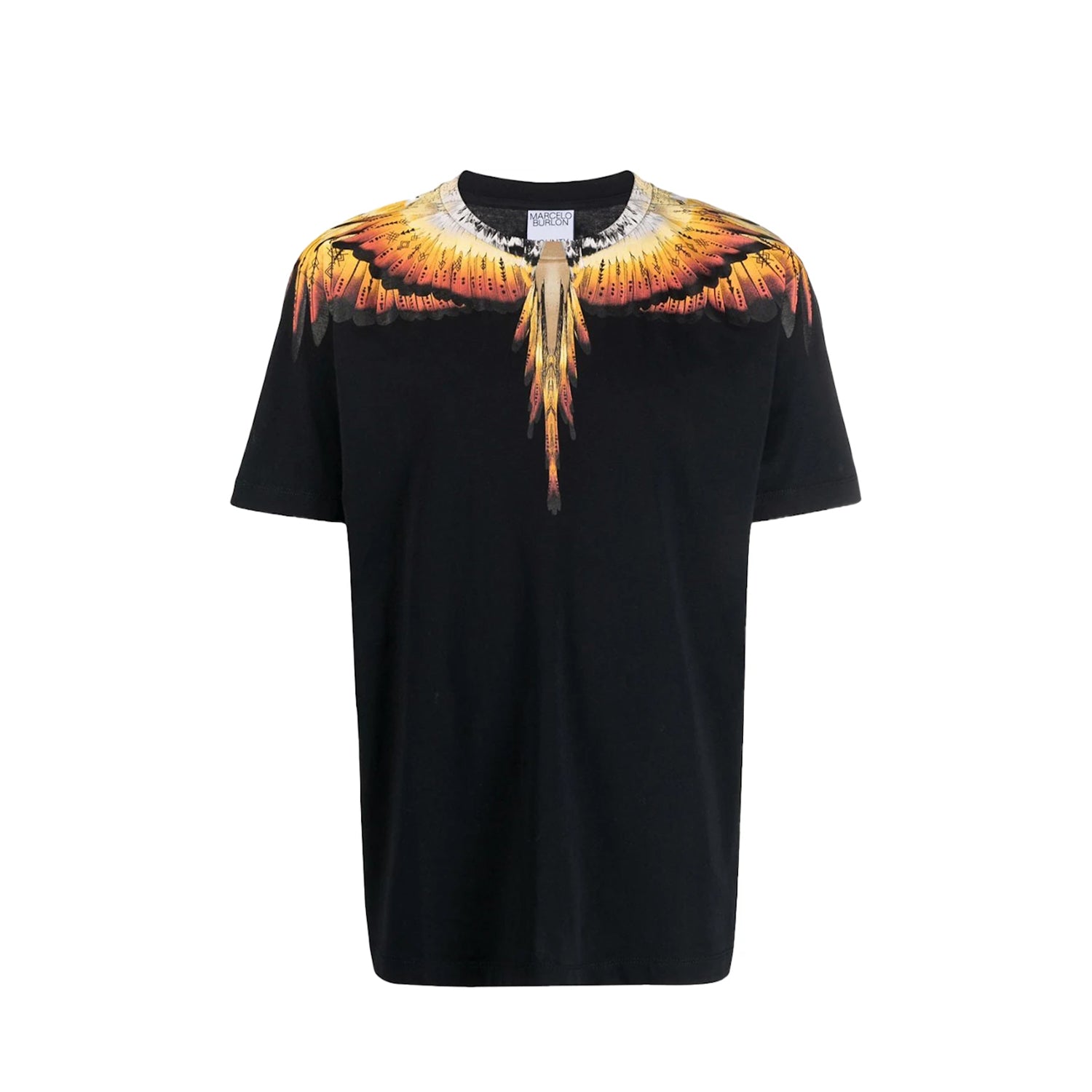 Tricou Marcelo Burlon Black-Multicolor Red CMAA018S22JER004