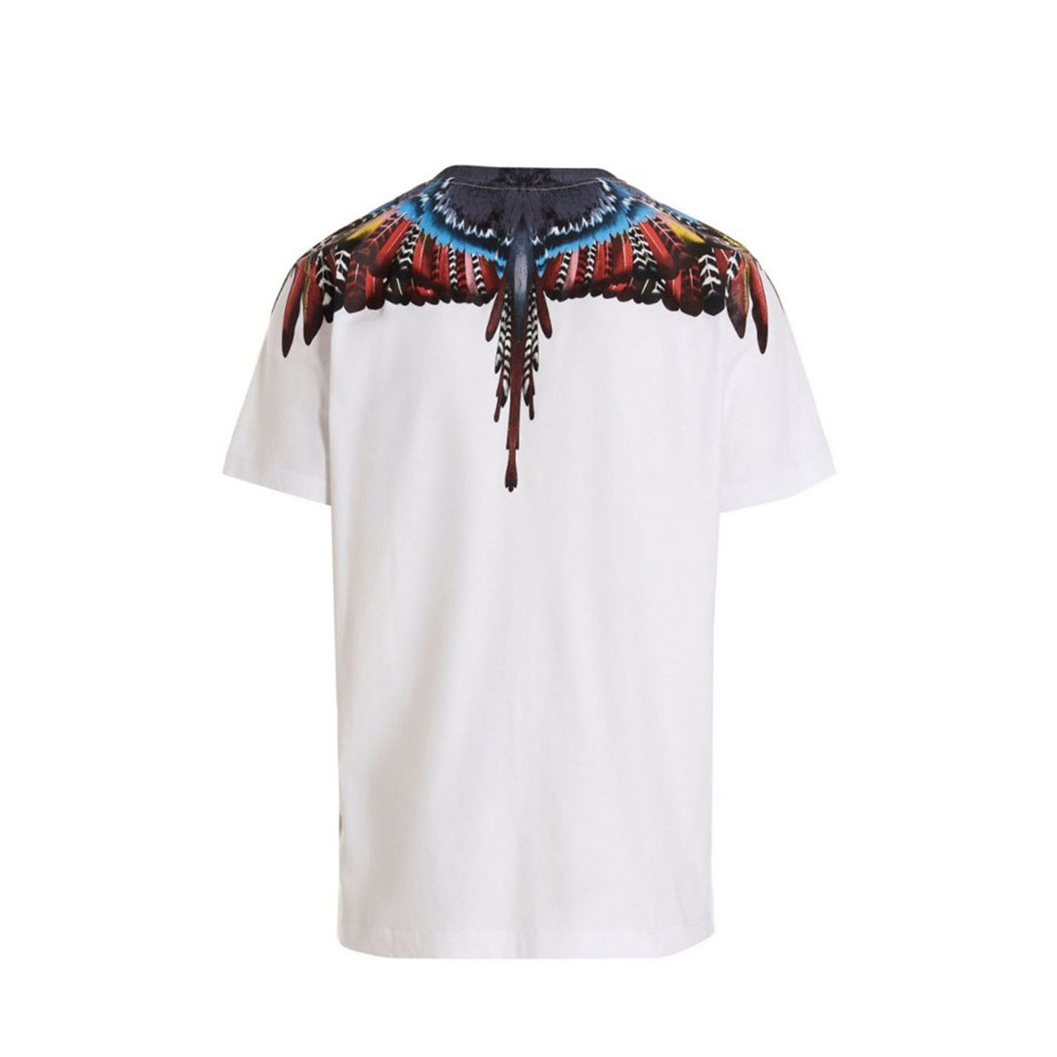 Tricou Marcelo Burlon White-Multicolor Blue Wings CMAA018S23JER002