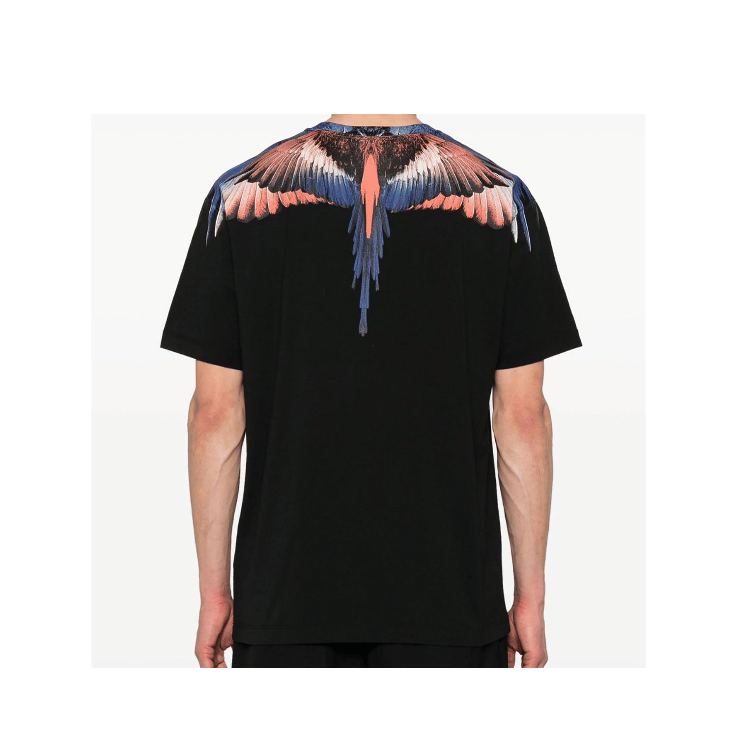 Tricou Marcelo Burlon Black-Multicolor Blue Wings CMAA056S24JER001