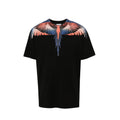 Tricou Marcelo Burlon Black-Multicolor Blue Wings CMAA056S24JER001