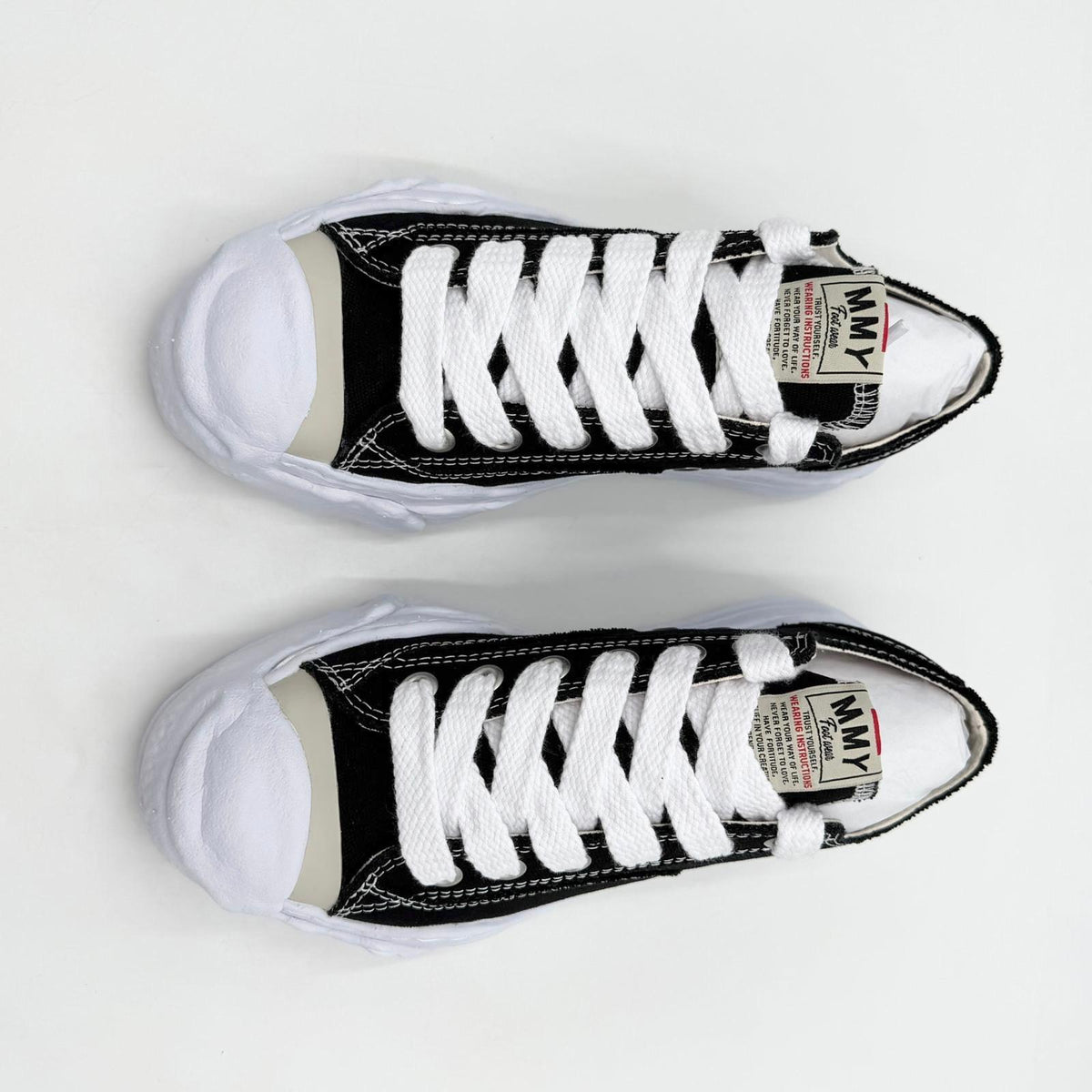 Pantofi Sport Maison Mihara Yasuhiro OG Sole Canvas Low Hank Black A05FW702