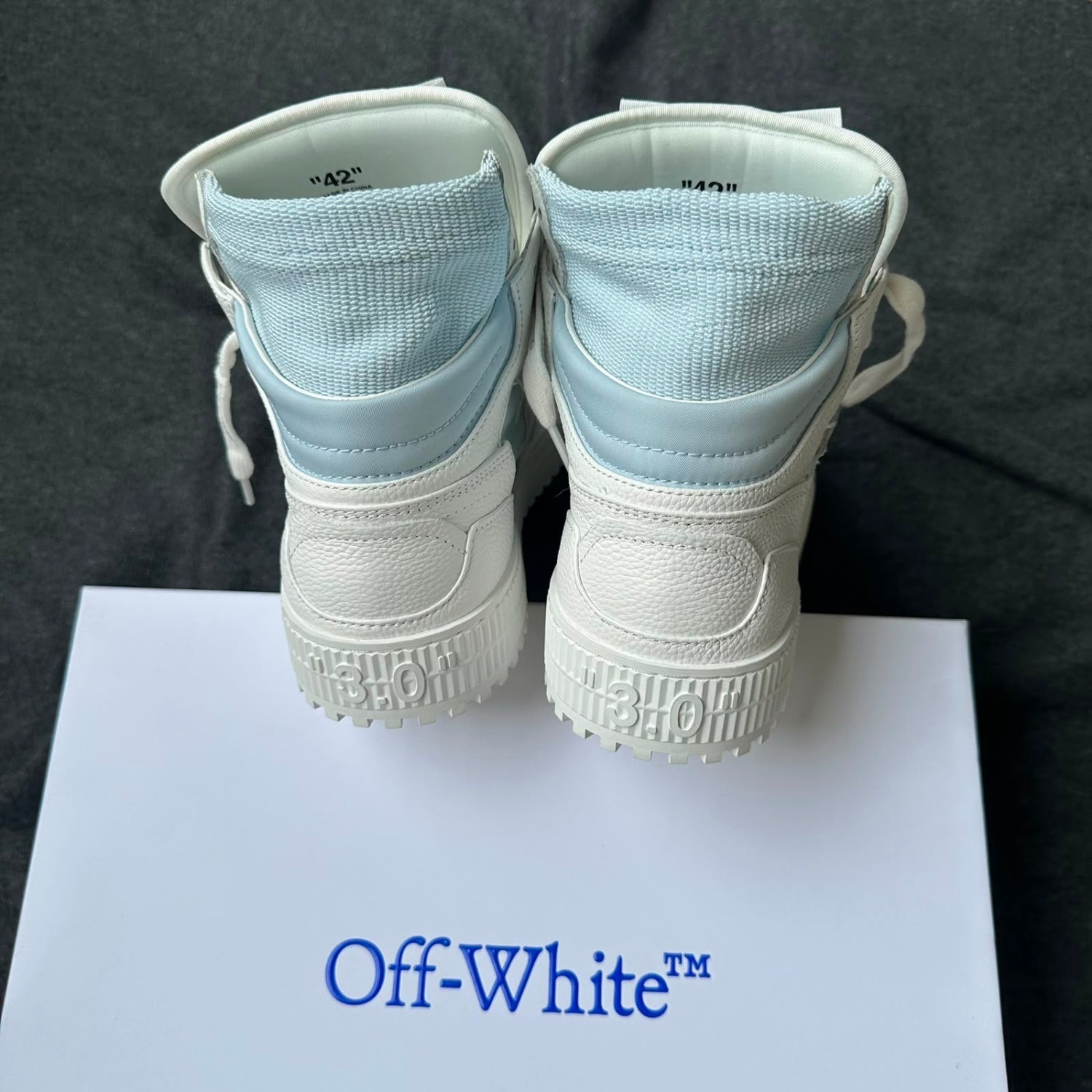 Pantofi Sport Off-White Off-Court 3.0 Ice Blue OMIA065S25LEA0050104