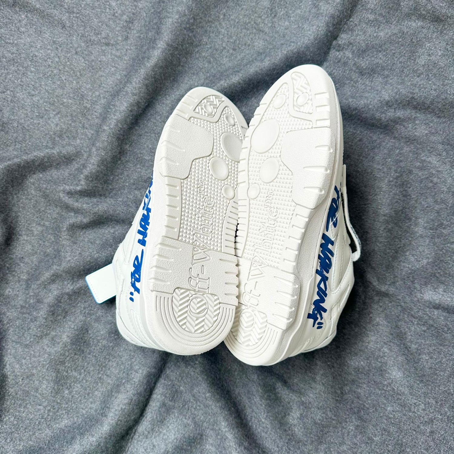 Pantofi Sport Off-White Out Of Office For Walking White Blue OMIA189F24LEA0060145