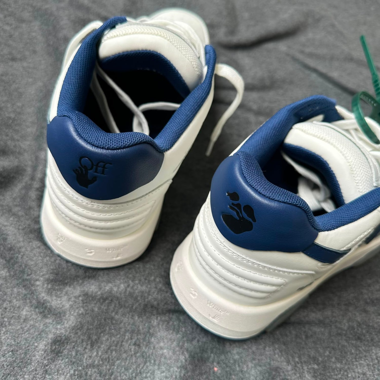 Pantofi Sport Off-White Out Of Office For Staff Only Navy Blue OMIA189T21LEA0010145