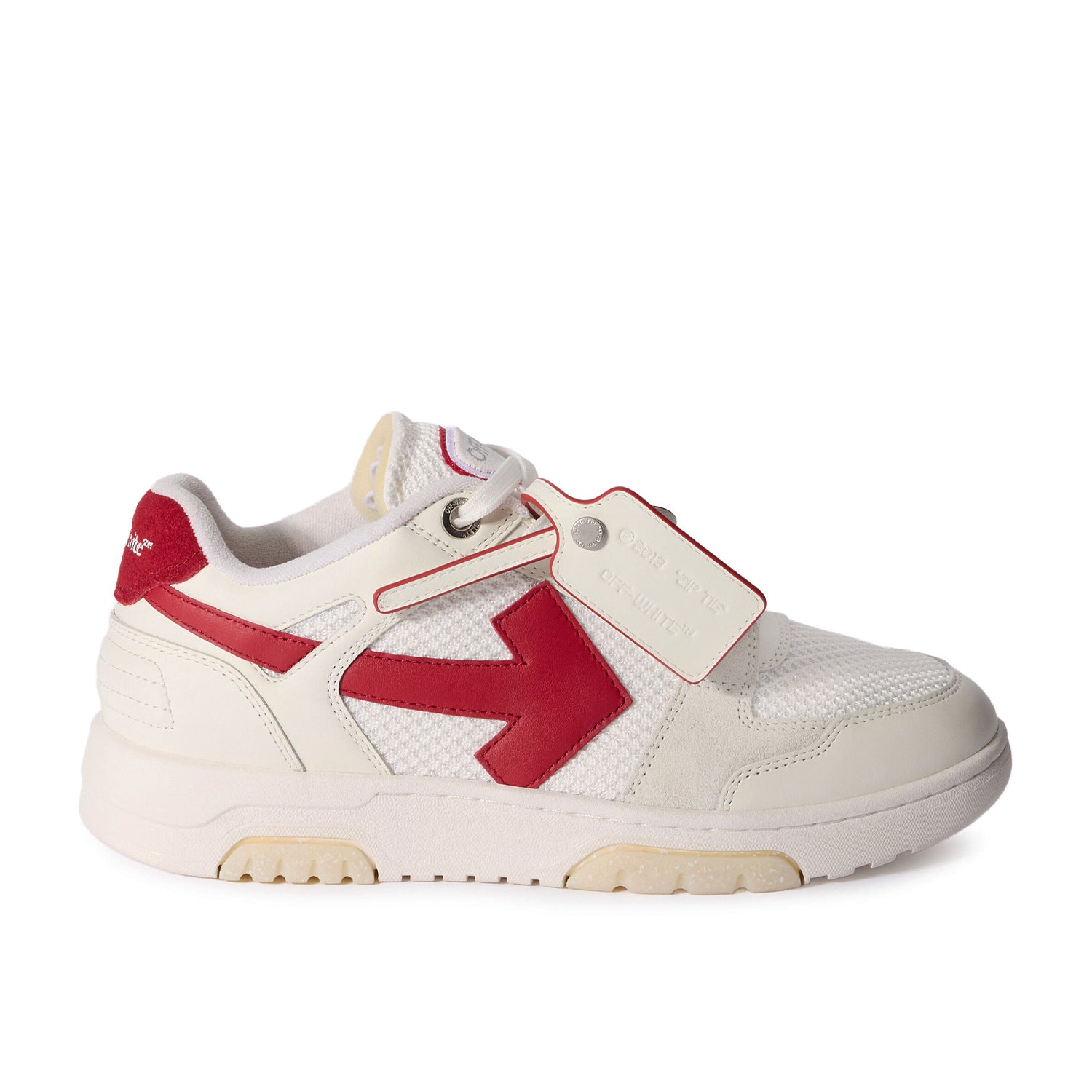 Pantofi Sport Off-White Out Of Office Low White Strawberry Red OMIA243F25LEA0010129