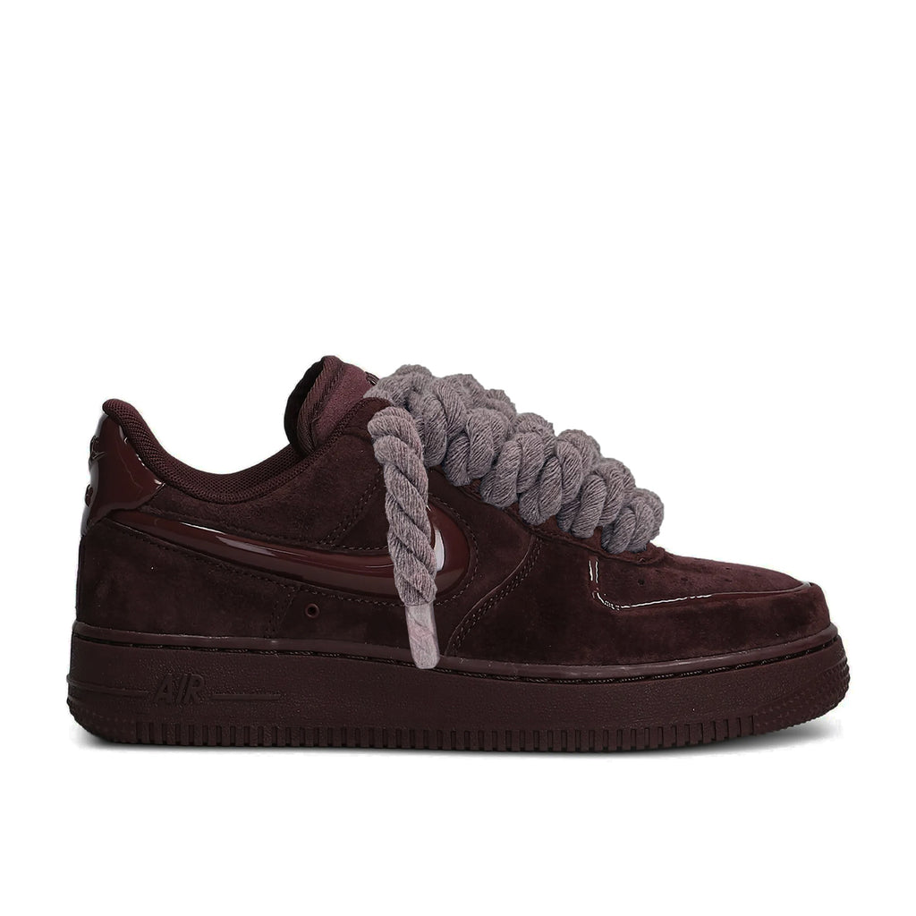 Pantofi Sport Nike Air Force 1 Low Custom Rope Laces Burgundy Crush HV4406-600