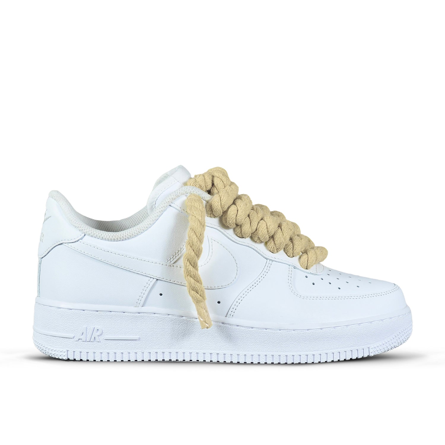 Pantofi Sport Air Force 1 Rope Laces Light Coffee Cream Sail Ochre