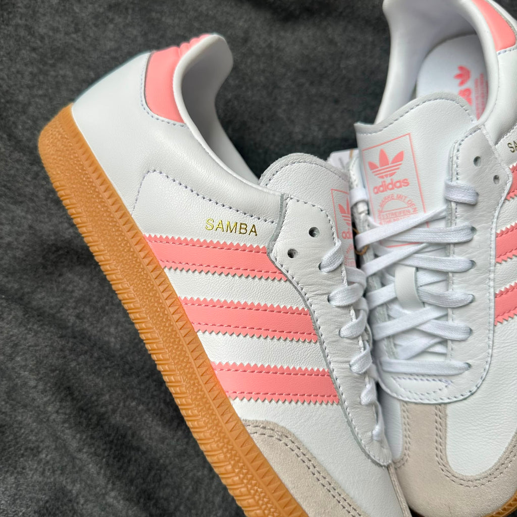 Pantofi Sport Adidas Samba Og White Coral Pink JP5480