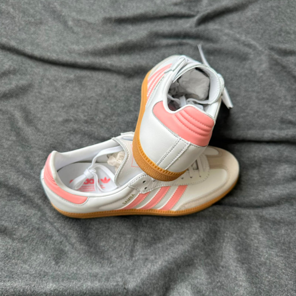 Pantofi Sport Adidas Samba Og White Coral Pink JP5480