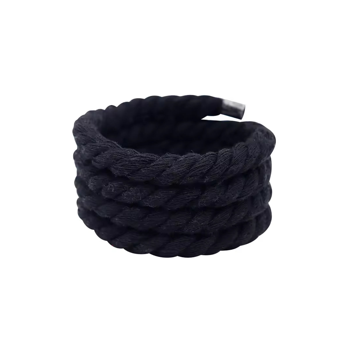 Sireturi grose-Rope Laces 10 mm pentru custom-ul Nike Air Force 1 Low Black