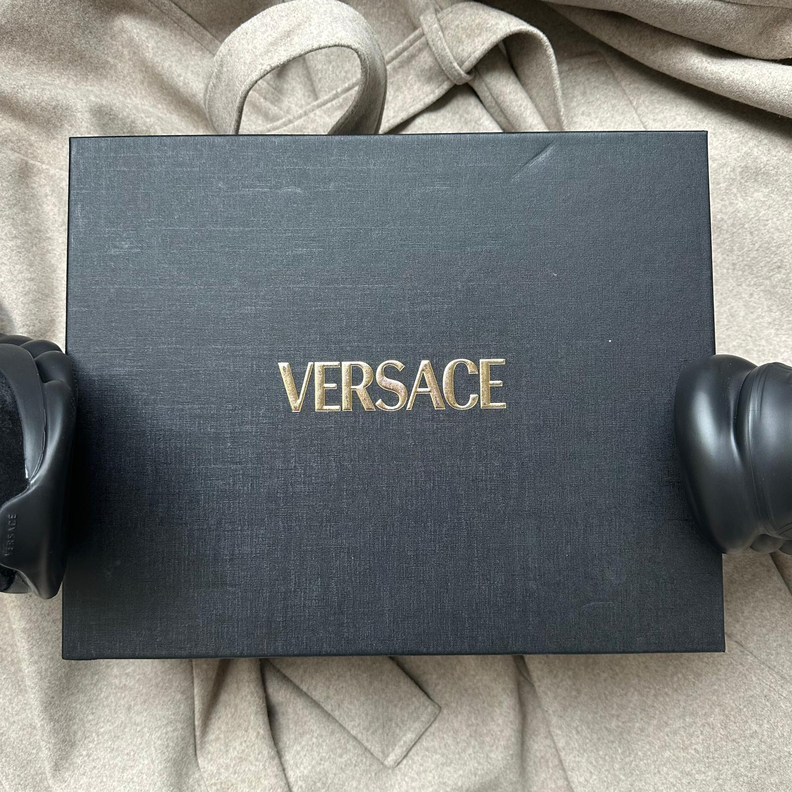 Pantofi Sport Versace Chain Reaction V3 Negru-Albastru inchis-Rosu 10215751A16192